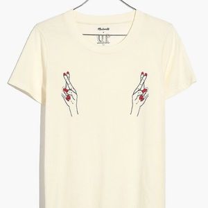 ISO Madewell x Unfortunate Portrait™ Fingers Crossed Tee